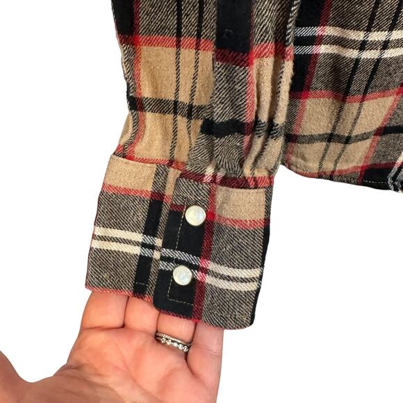 Ely Cattleman Womens Pearl Snap Button Down Shirt Sz L - Picture 3 of 9